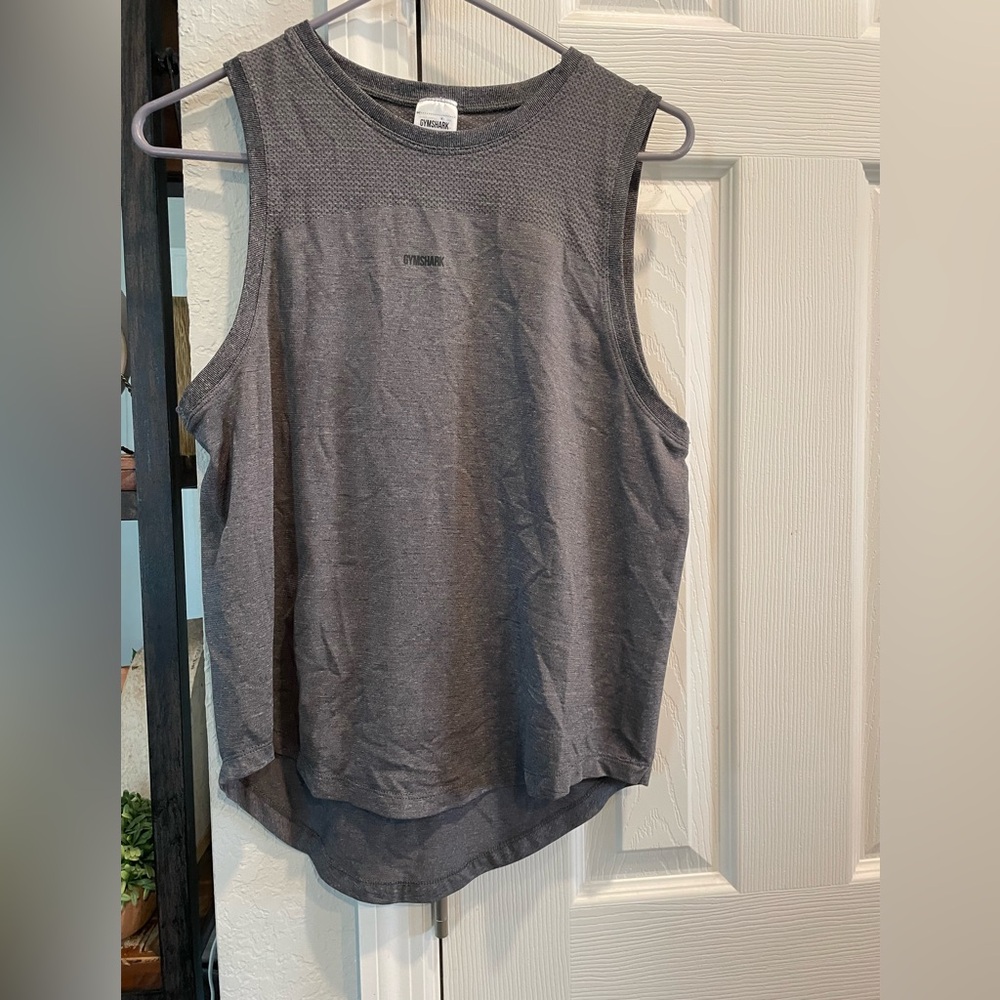 Gymshark pr of gray & coral athletic breathable mesh workout yoga tank tops SM